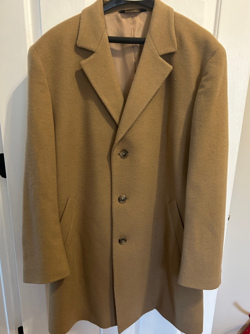 Jos. A. Bank Camel Single-Breasted Overcoat